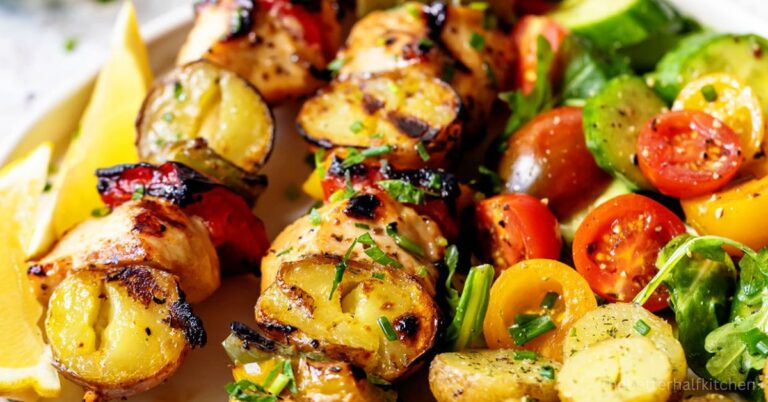 bbq chicken kebabs